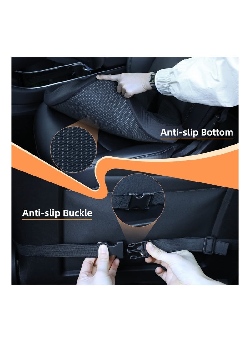 Bukela Elevated Car Seat Cushion for Improved View , Reduces Lower Back Pressure & Supports Spine, Ideal for Long Trips,  Black Truck Seat Cushion - Image 4